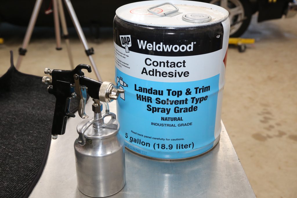 Carpet Adhesive and Spray Gun