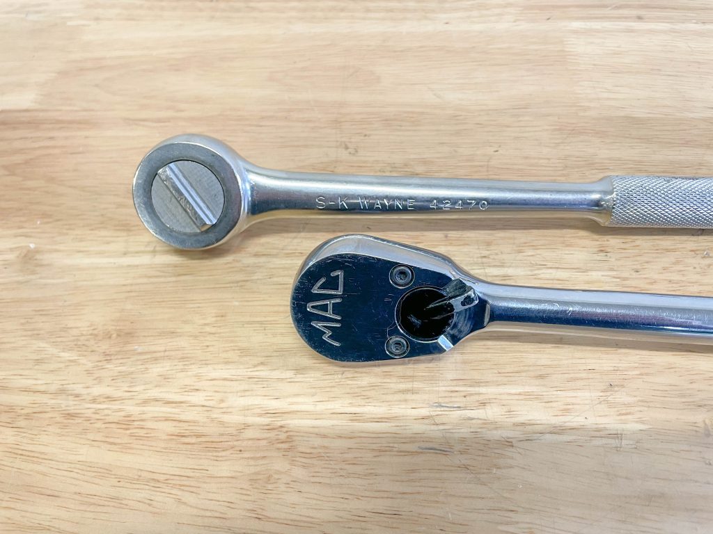 Closeup of Ratchet Mechanism Levers