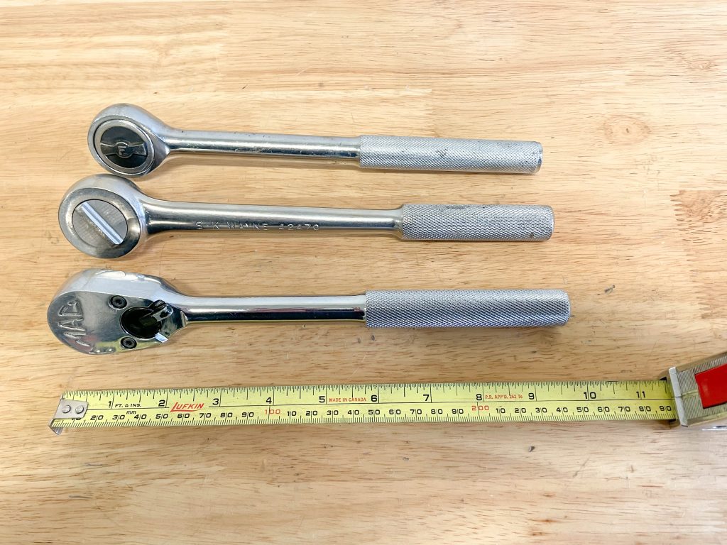 1/2-Inch Drive Ratchet Handle Lengths