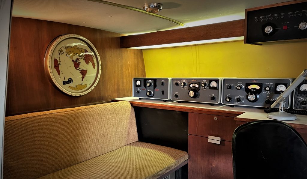 1964 Ford Econoline Van fitted with vintage Collins Radio Gear, furniture