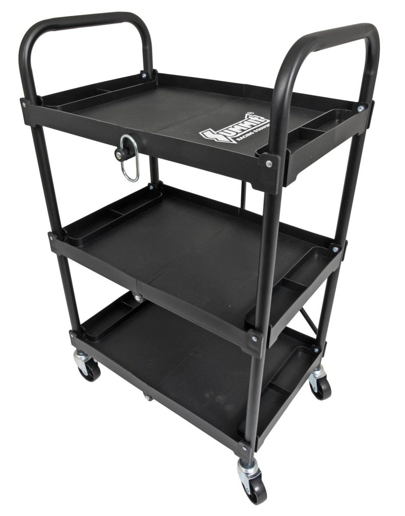 summit racing empty folding shop cart