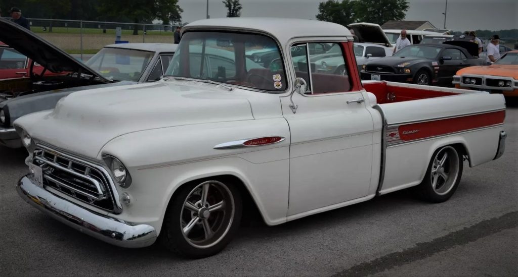 1st generation chevy cameo pickup truck at norwalk, Ohio