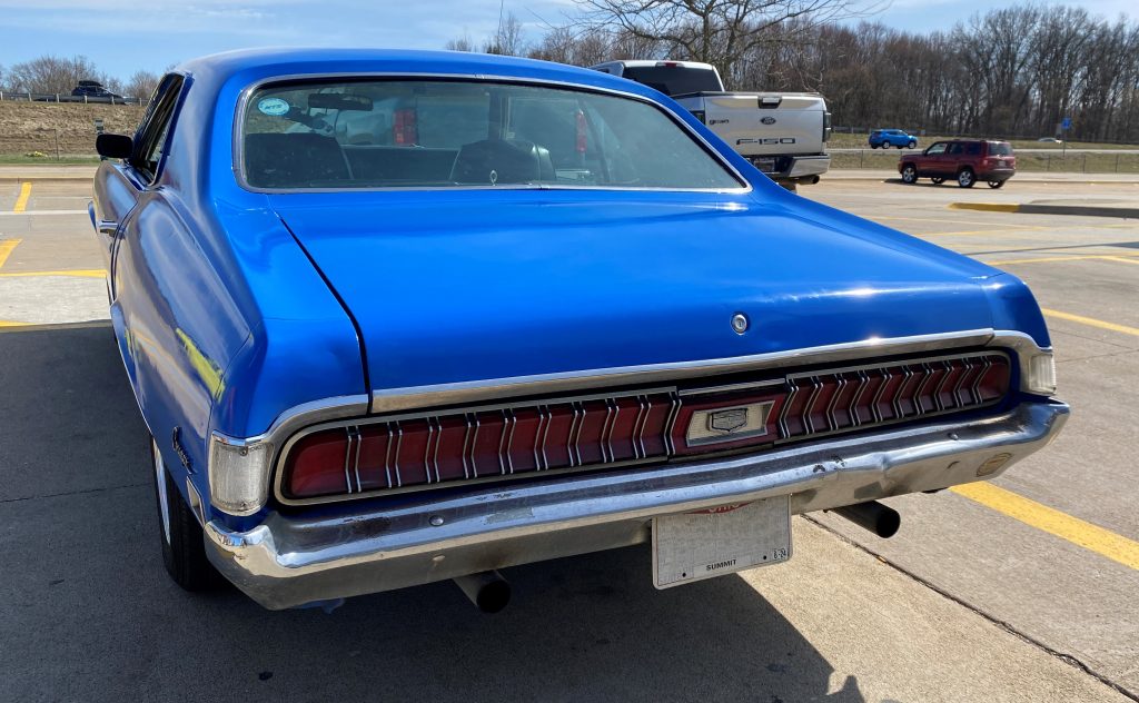 rear quarter view of a 1970 mercury cougar