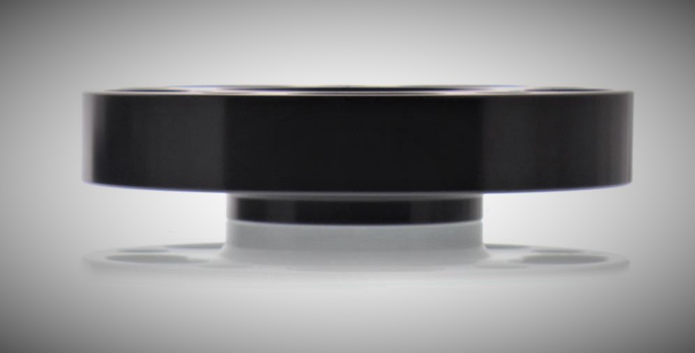 Side profile view of a summit racing wheel spacer