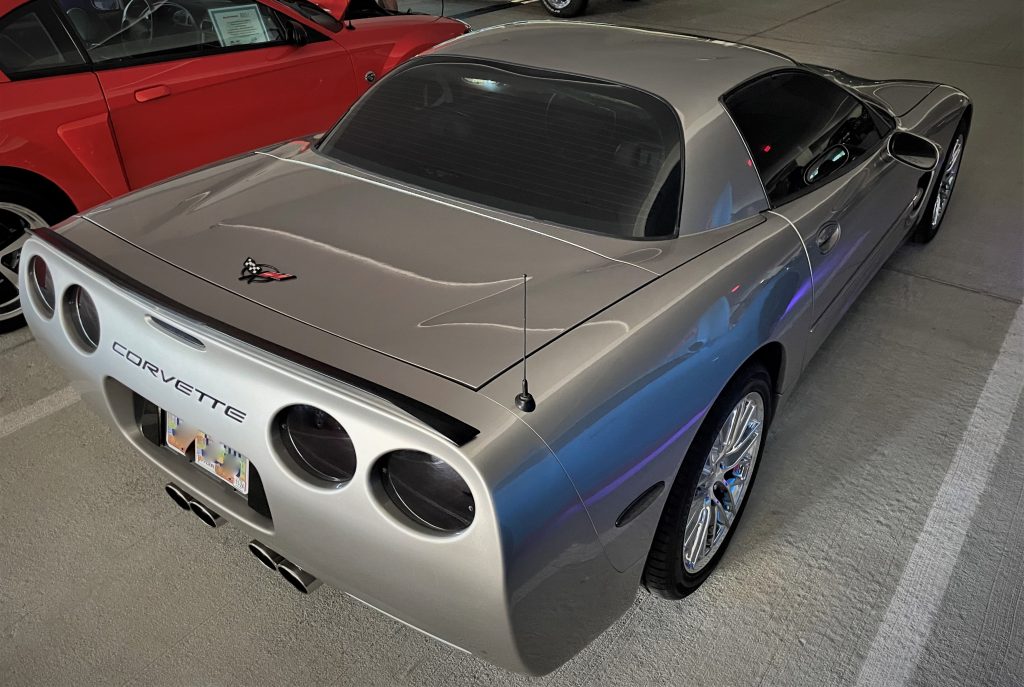 c5 corvette frc fixed roof coupe, rear