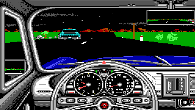 cockpit drag race in street rod video game on PC