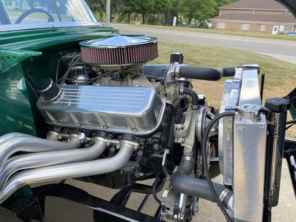 454 big block chevy engine in a 1956 Gasser